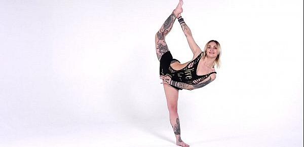  Bassza Meg naked and flexible blonde teen